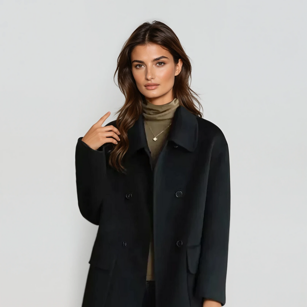 Valeria: Luxe Wool Trench | Grey