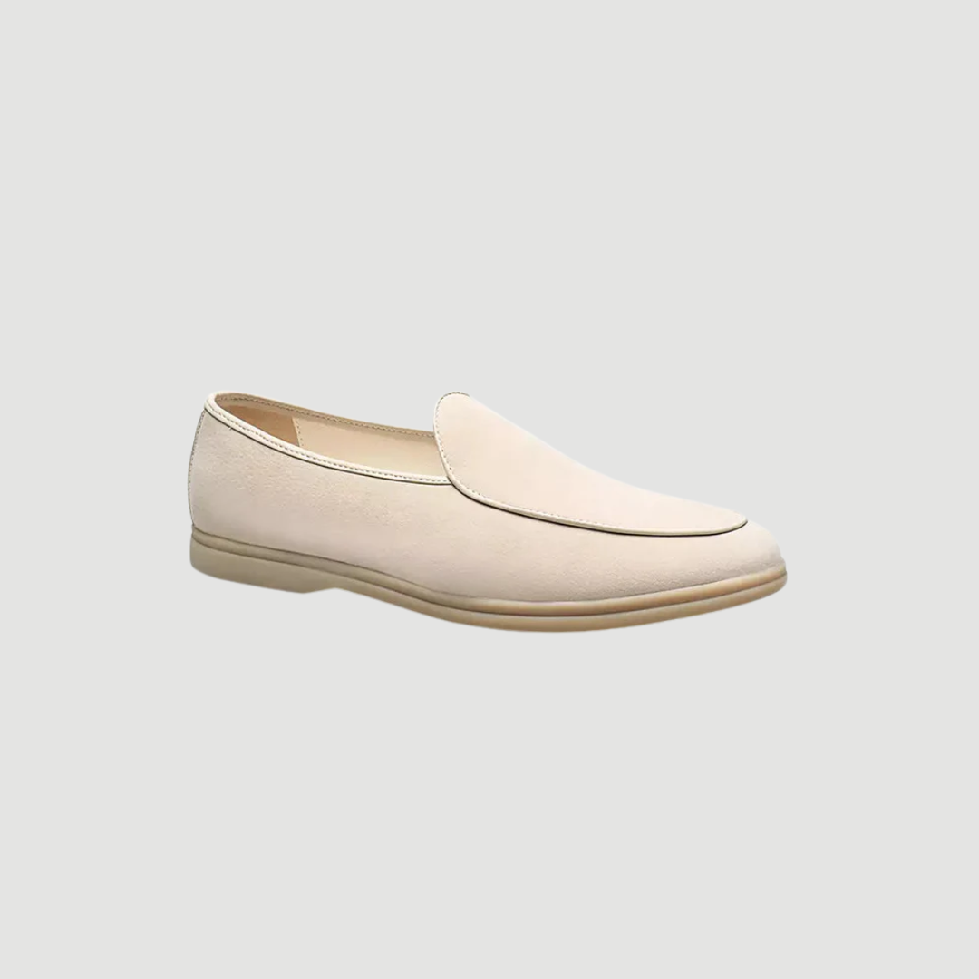 Vittorio: Suede Loafers | Beige