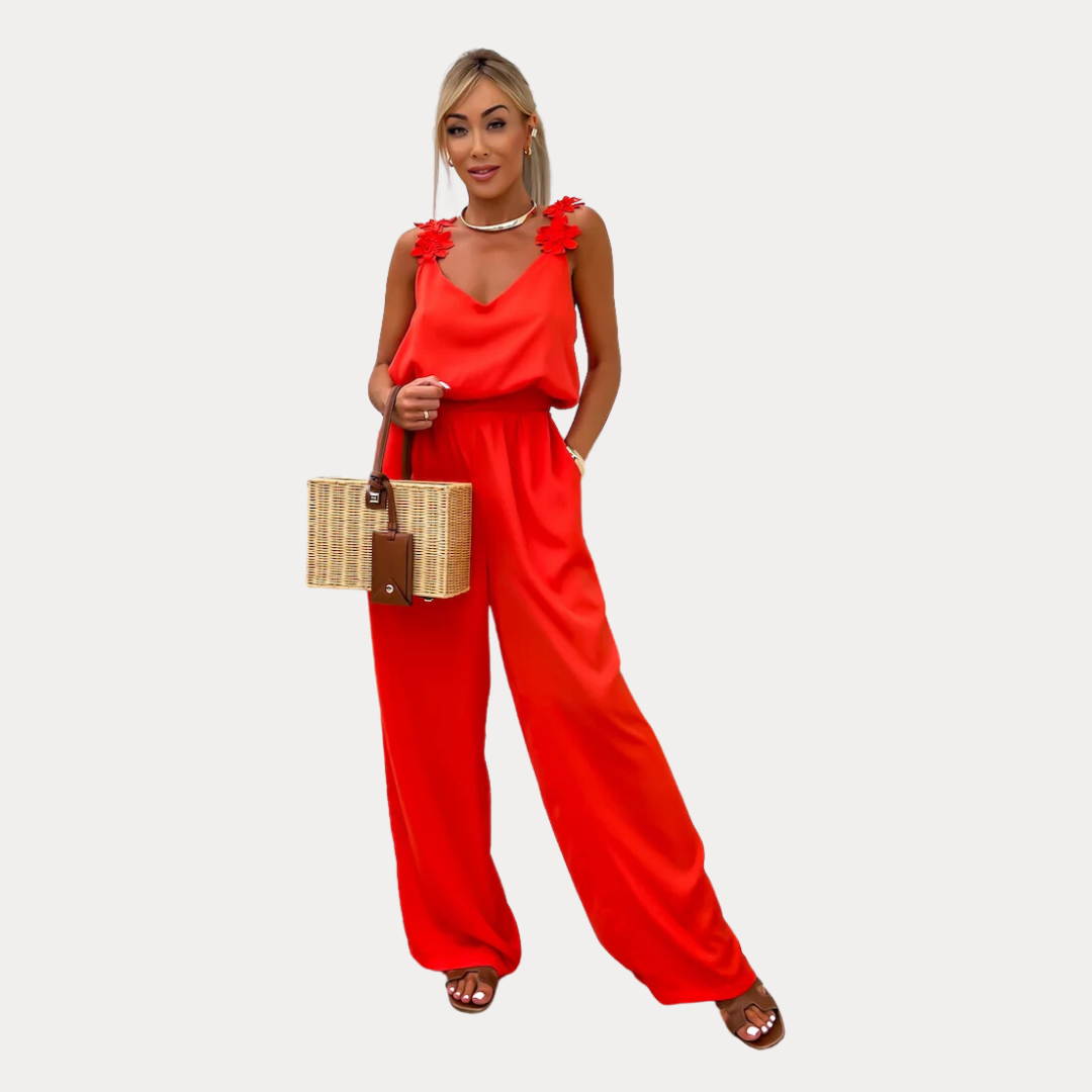 Radiance: Timeless Jumpsuit | Red