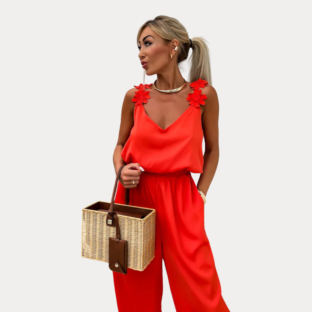 Radiance: Timeless Jumpsuit | Red