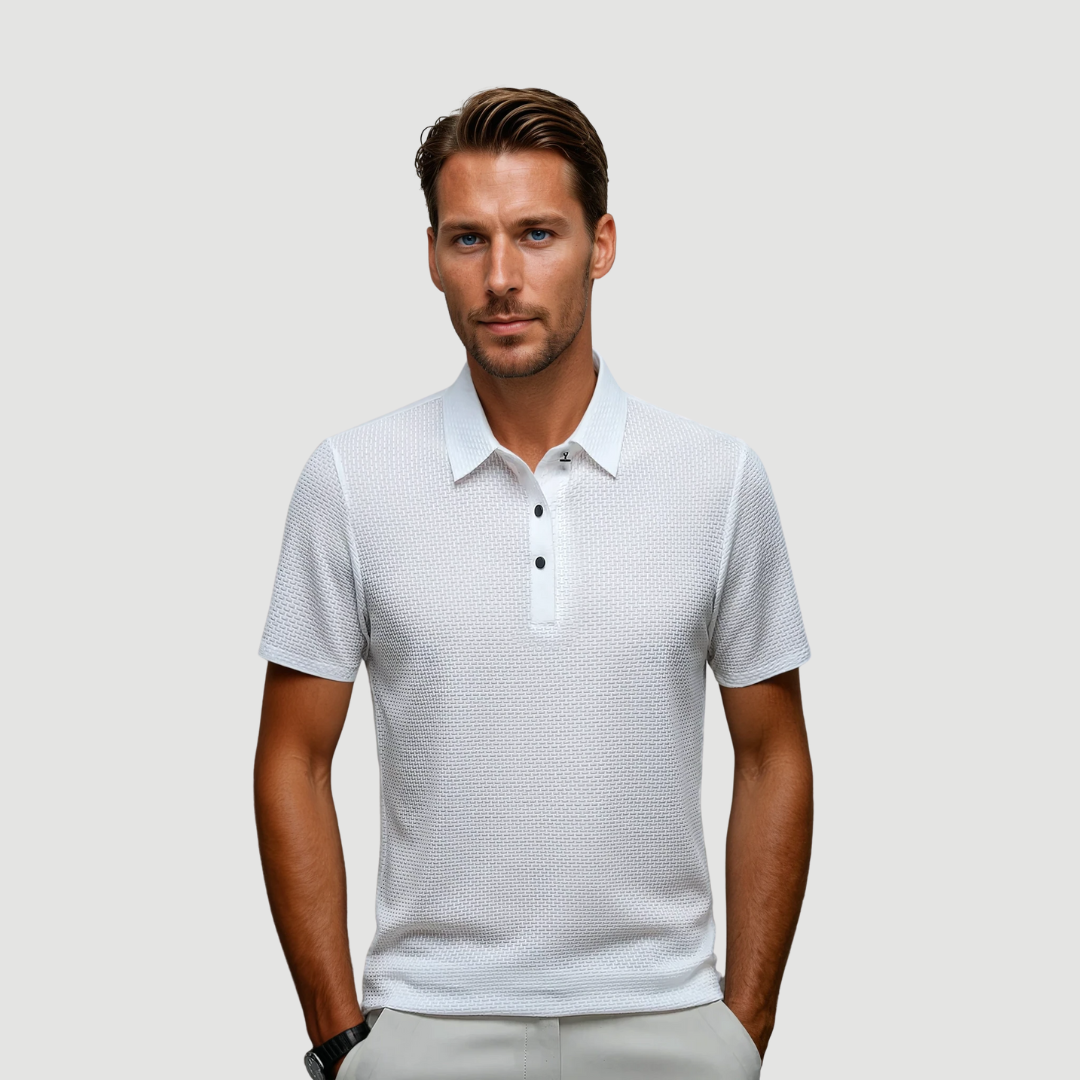 Gentle: Luxury Polo Shirt | Light Grey