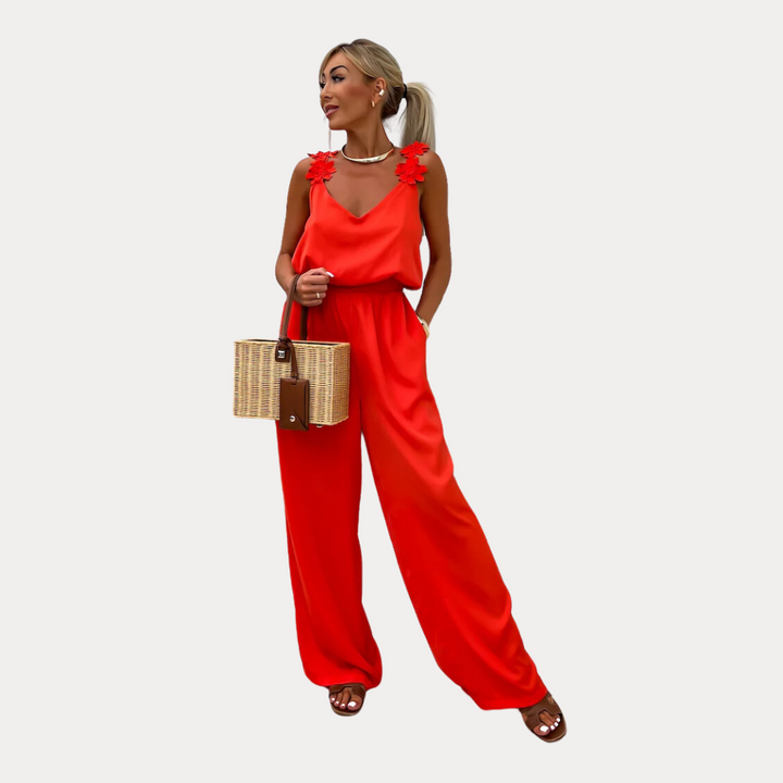 Radiance: Timeless Jumpsuit | Red