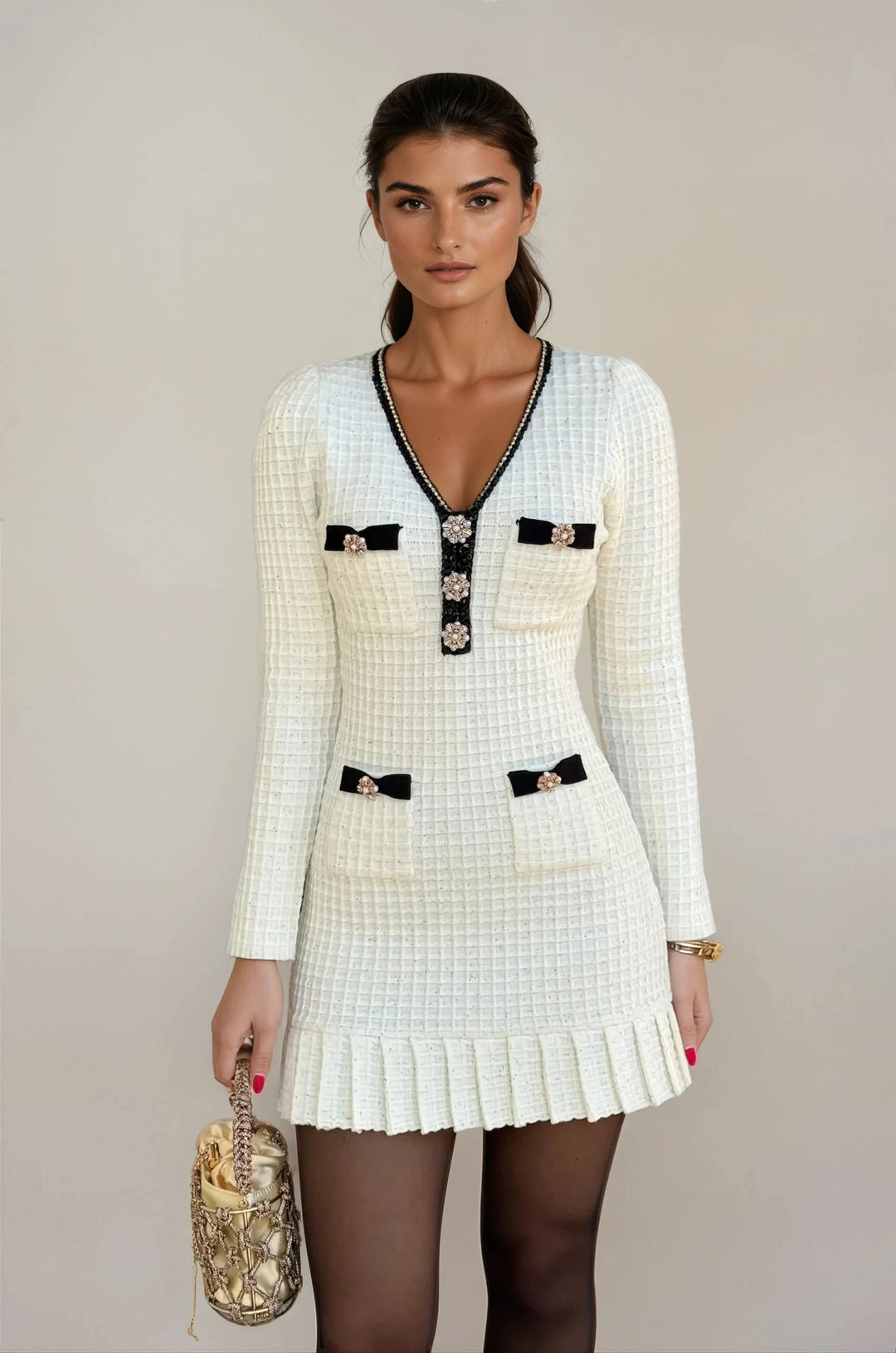 Selene: Textured Knit Dress