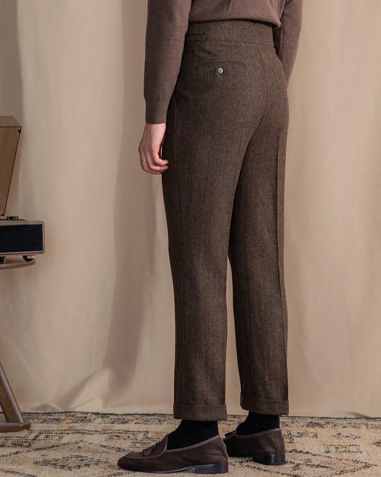 Magnus: Wool Tailored Trousers | Graphite