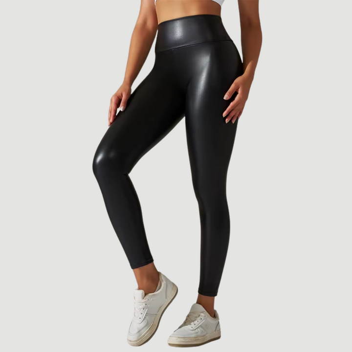 Nia: Sculpting Leather Leggings