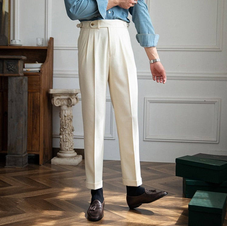 Aksel: Signature Wool Trousers | Navy