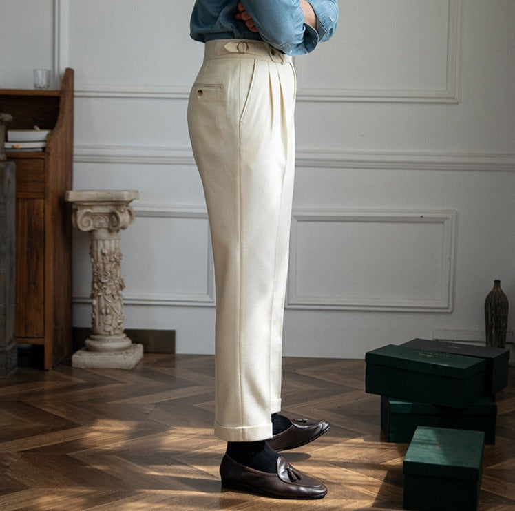 Aksel: Signature Wool Trousers | Navy