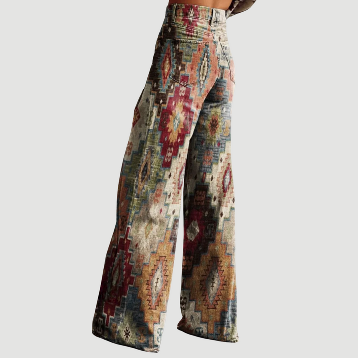 Indira: Boho Wide-Leg Trousers