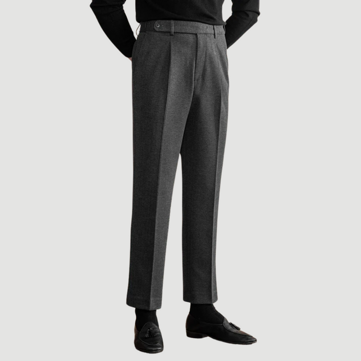 Eamon: Tailored Trousers | Black