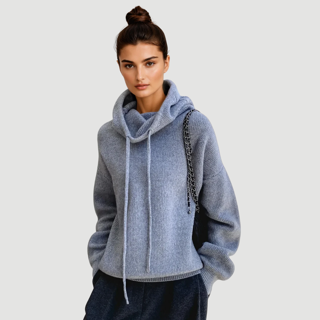 Zaria: Knitted Hoodie | Grey