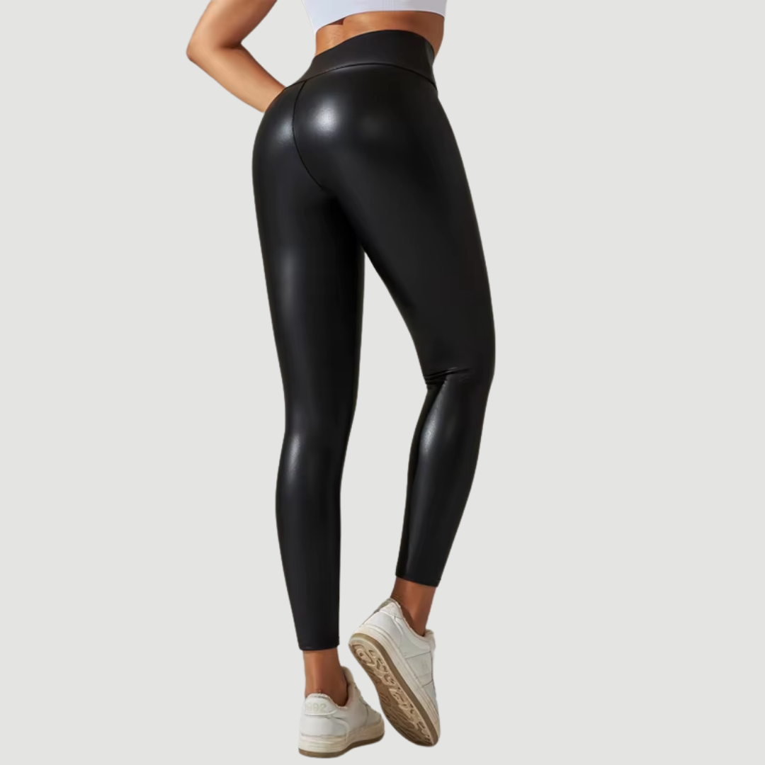 Nia: Sculpting Leather Leggings