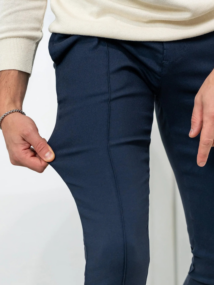 Cassian: Ultra-Flex Tailored Trousers | Grey