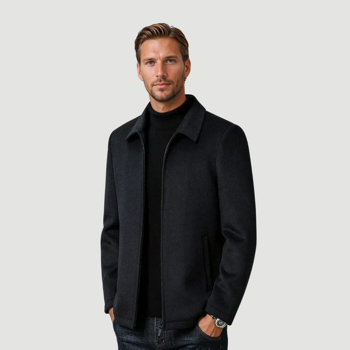 Alaric | Tailored Wool Jacket | Black