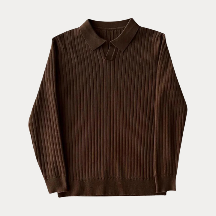 Ashford: Open Collar Shirt | Brown