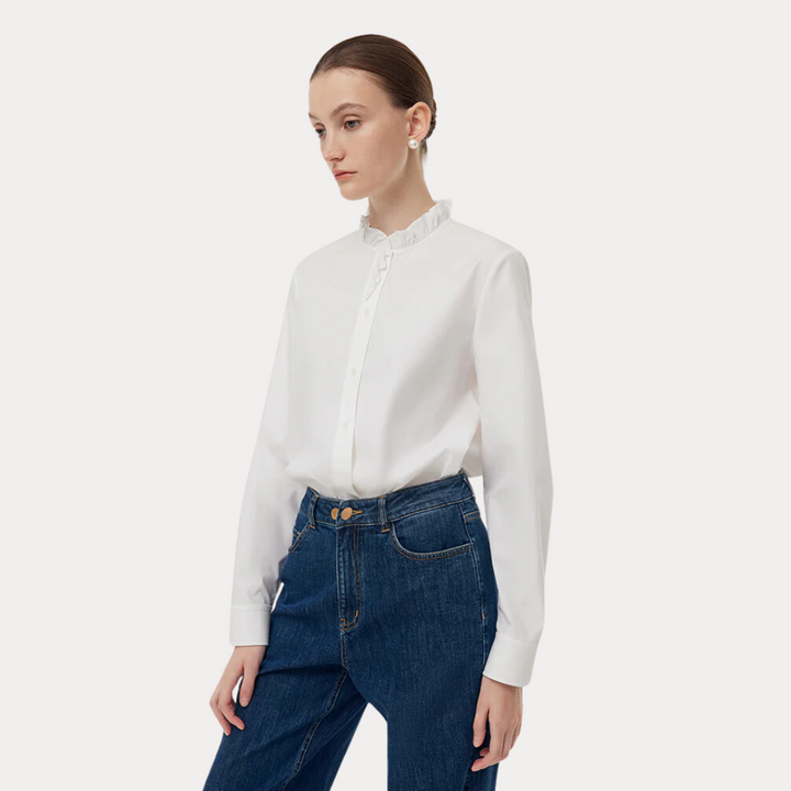 Celeste: Ruffle Collar Shirt