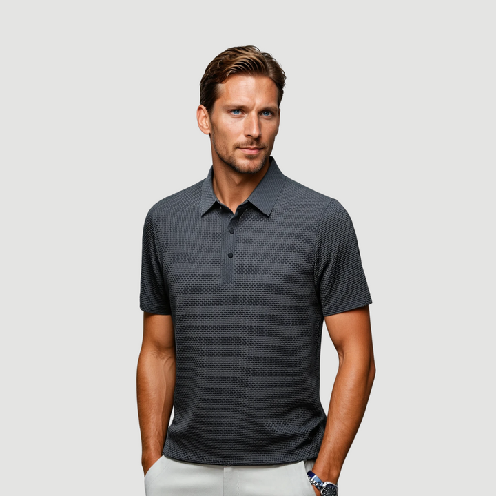 Gentle: Luxury Polo Shirt | Charcoal Grey