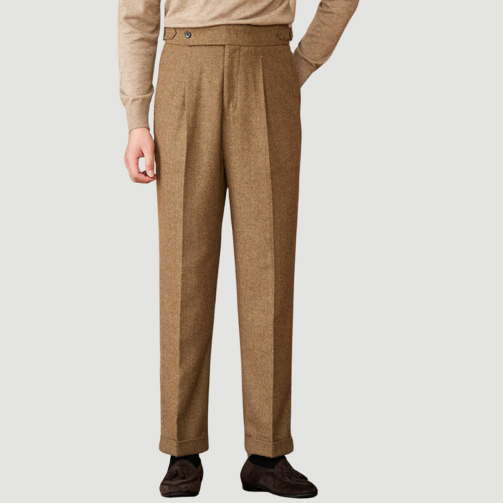 Corvin: Wool Trousers | Caramel