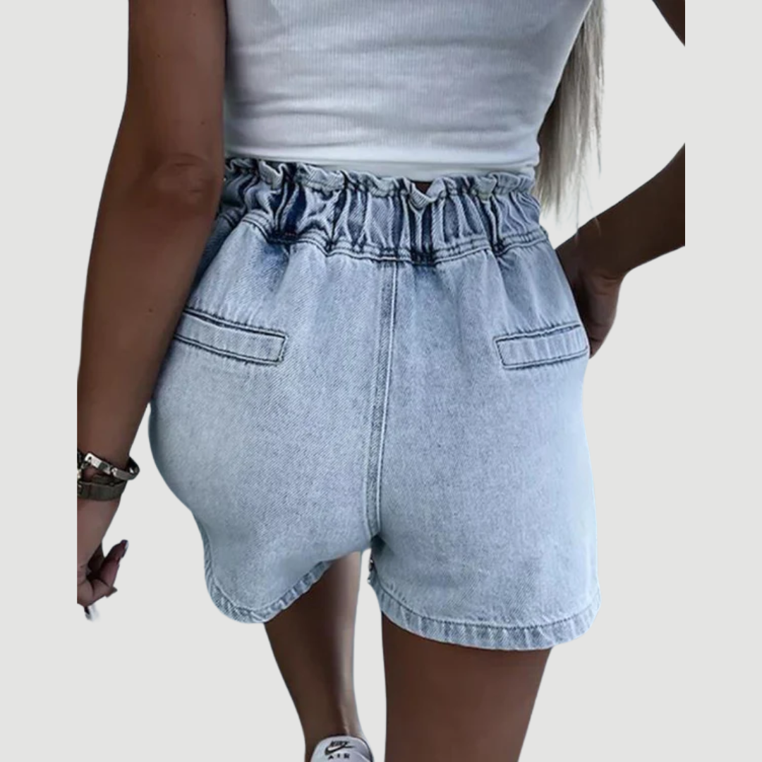 Stella: Premium Embellished Denim Shorts