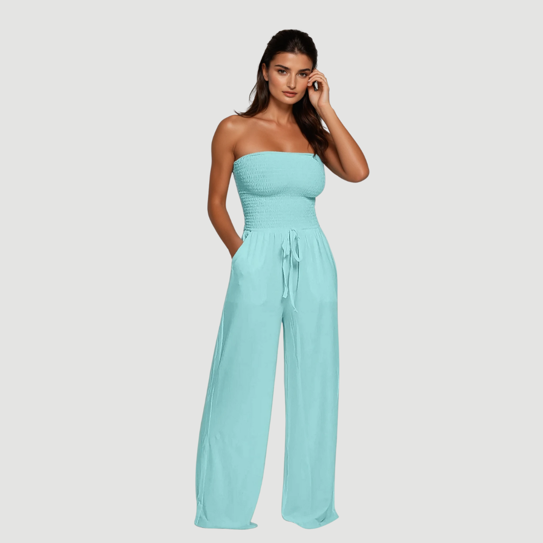 Ava: Off-Shoulder Jumpsuit | Black