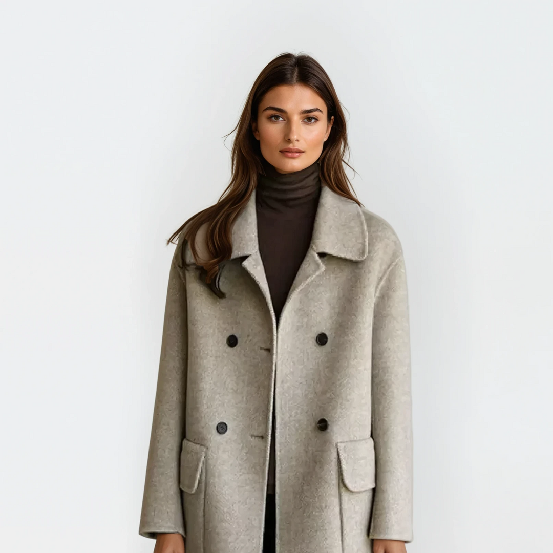 Valeria: Luxe Wool Trench | Grey