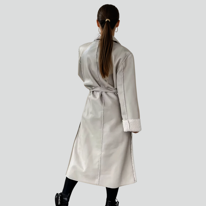 Monroe: Wool Trench | Apricot