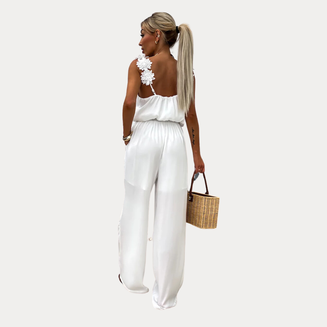 Radiance: Timeless Jumpsuit | White