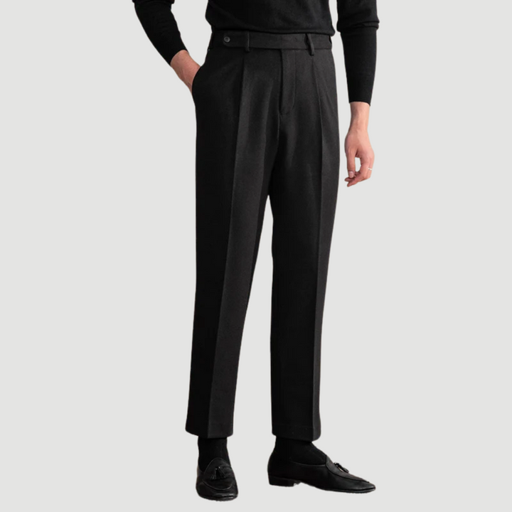 Eamon: Tailored Trousers | Black