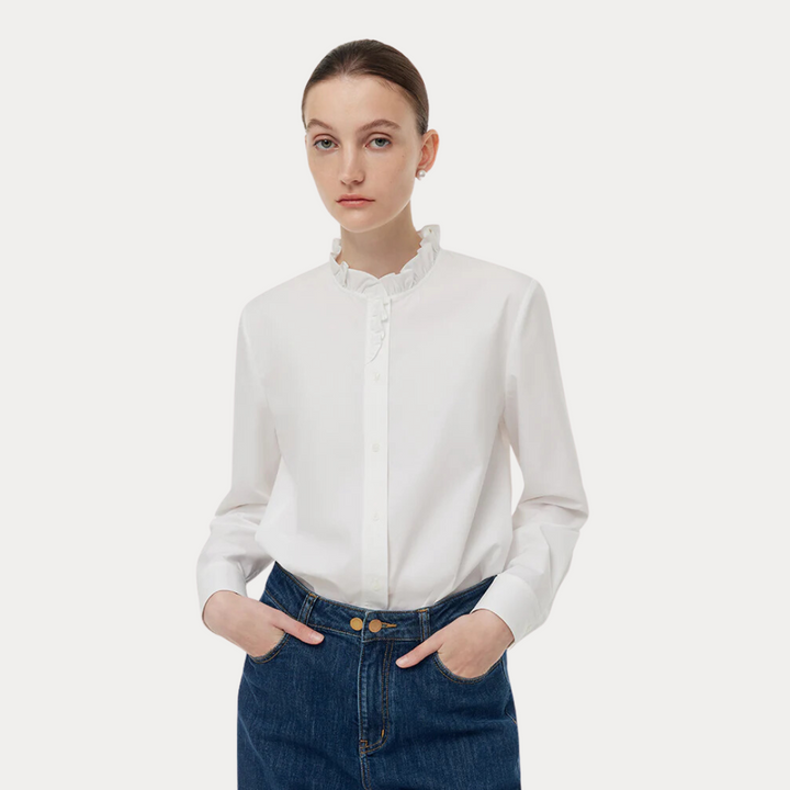 Celeste: Ruffle Collar Shirt