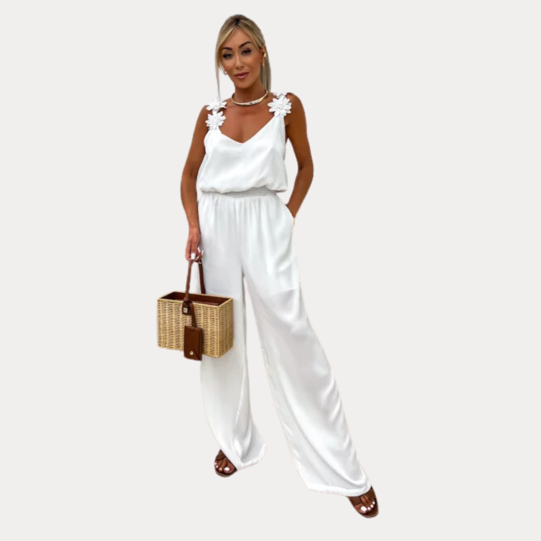 Radiance: Timeless Jumpsuit | White