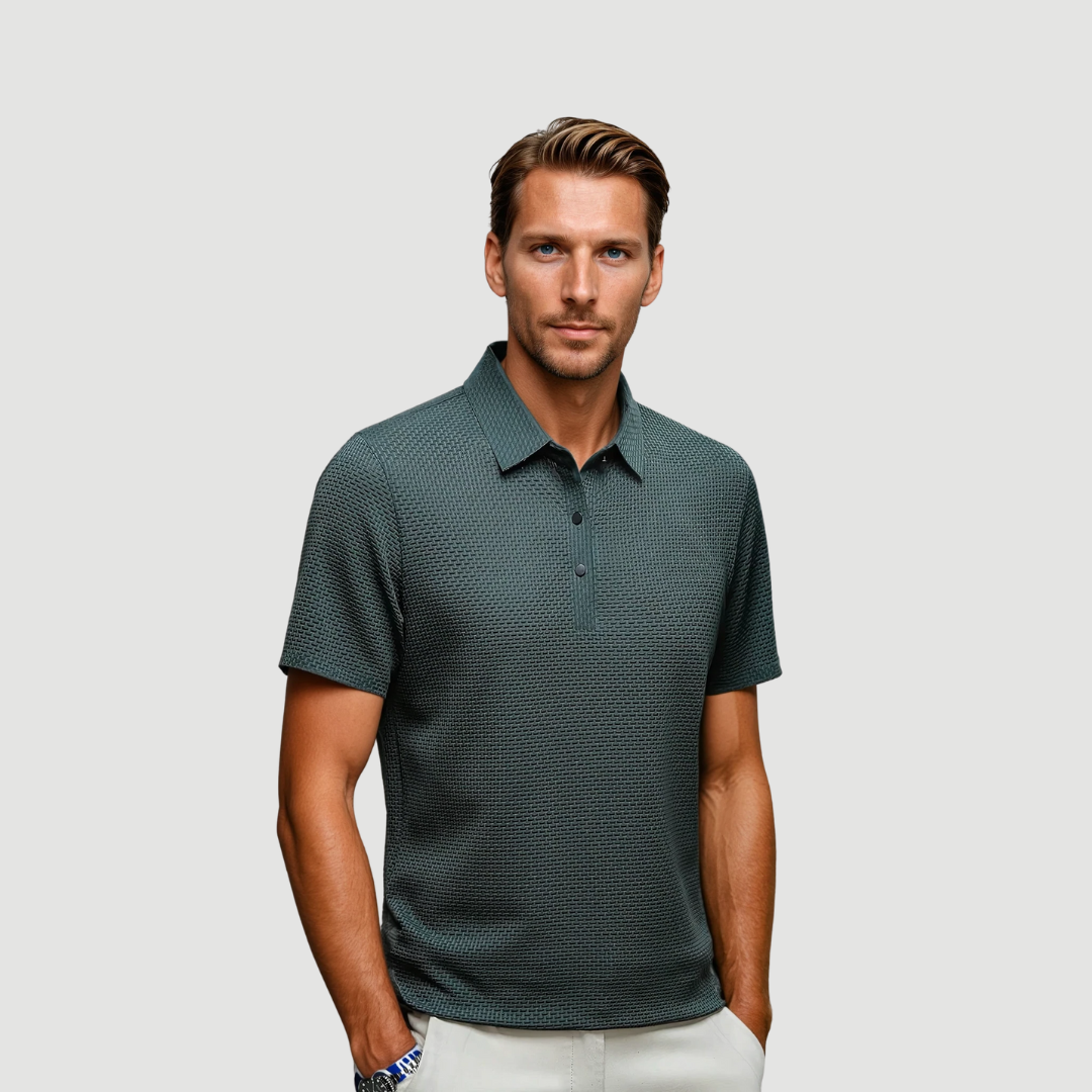 Gentle: Luxury Polo Shirt | Charcoal Green