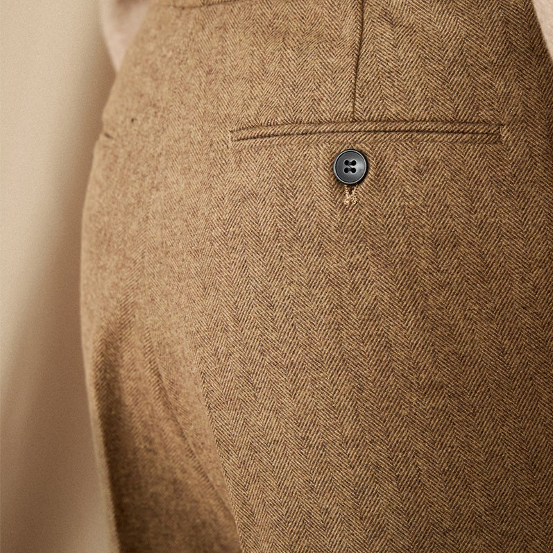 Corvin: Wool Trousers | Caramel