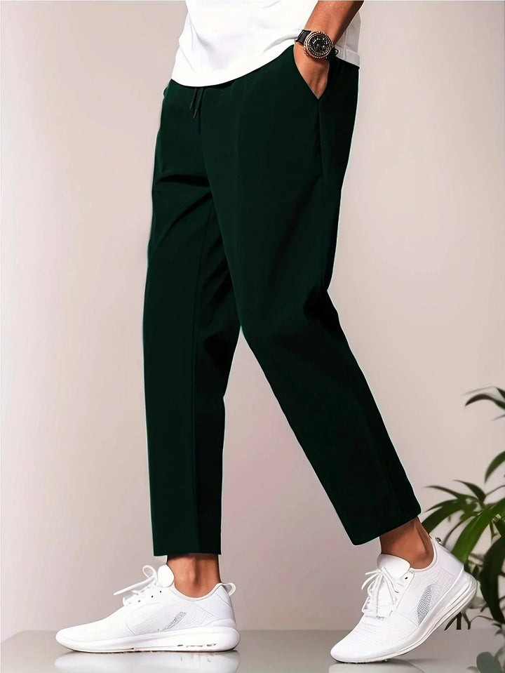 Enzo: Lightweight Tailored Trousers | Green