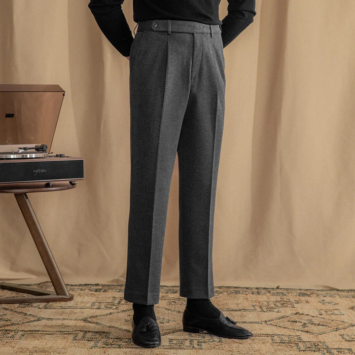 Eamon: Tailored Trousers | Black