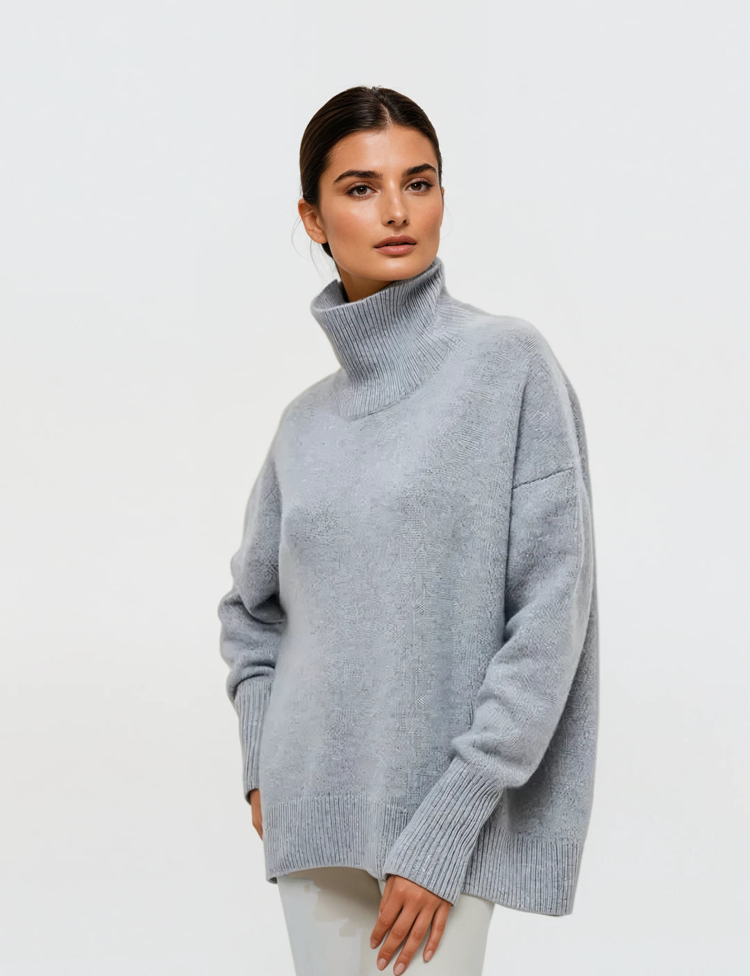 Calista: Luxe Knit Jumper | Grey