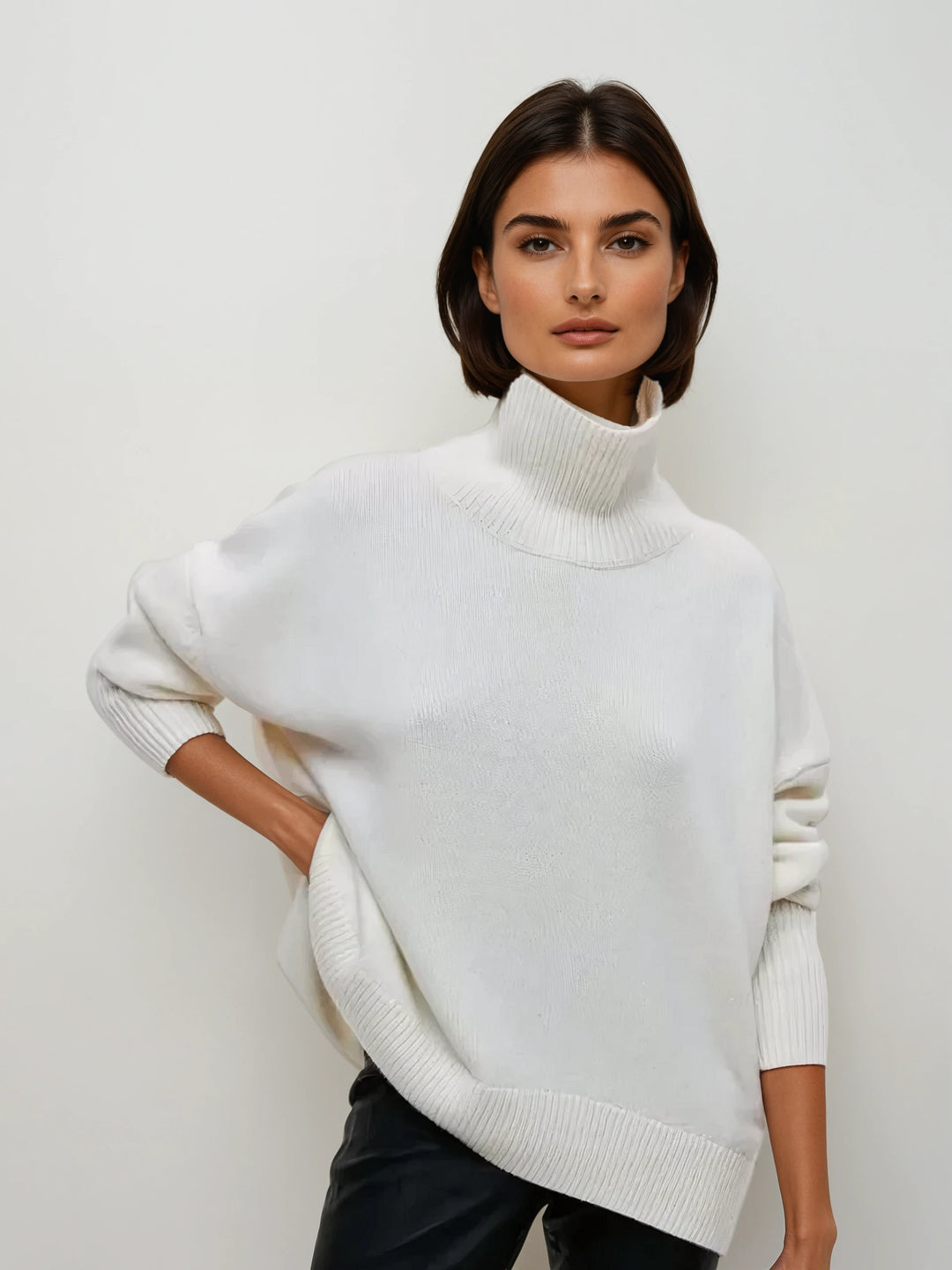 Calista: Luxe Knit Jumper | White