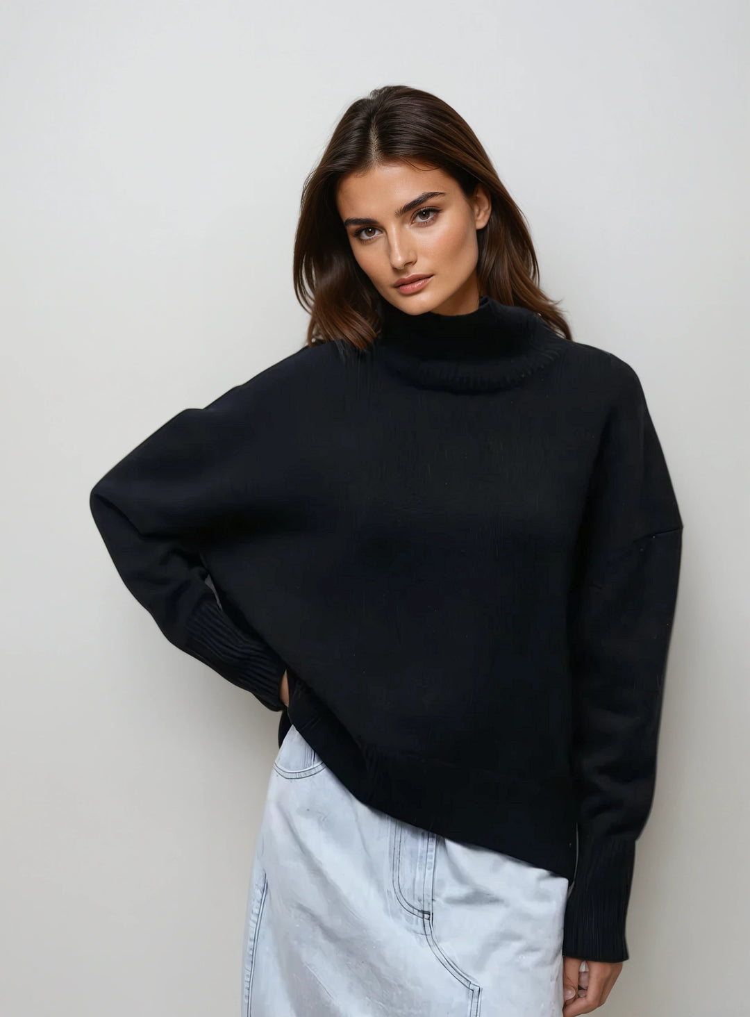 Calista: Luxe Knit Jumper | Blue