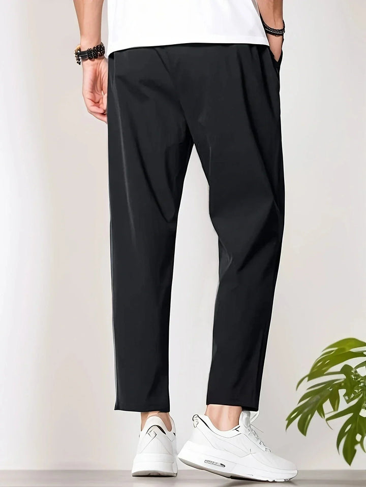 Enzo: Lightweight Tailored Trousers | Blue