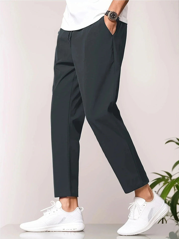 Enzo: Lightweight Tailored Trousers | Green