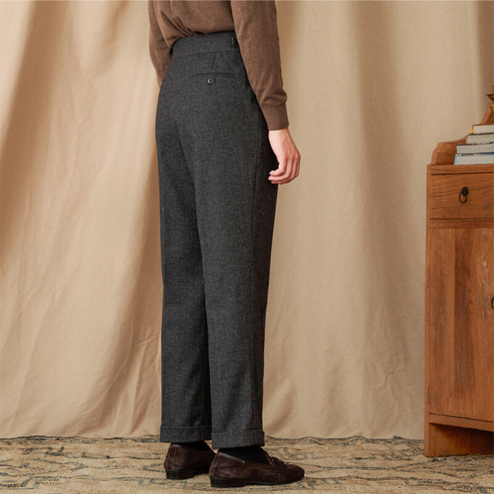 Corvin: Wool Trousers | Truffle