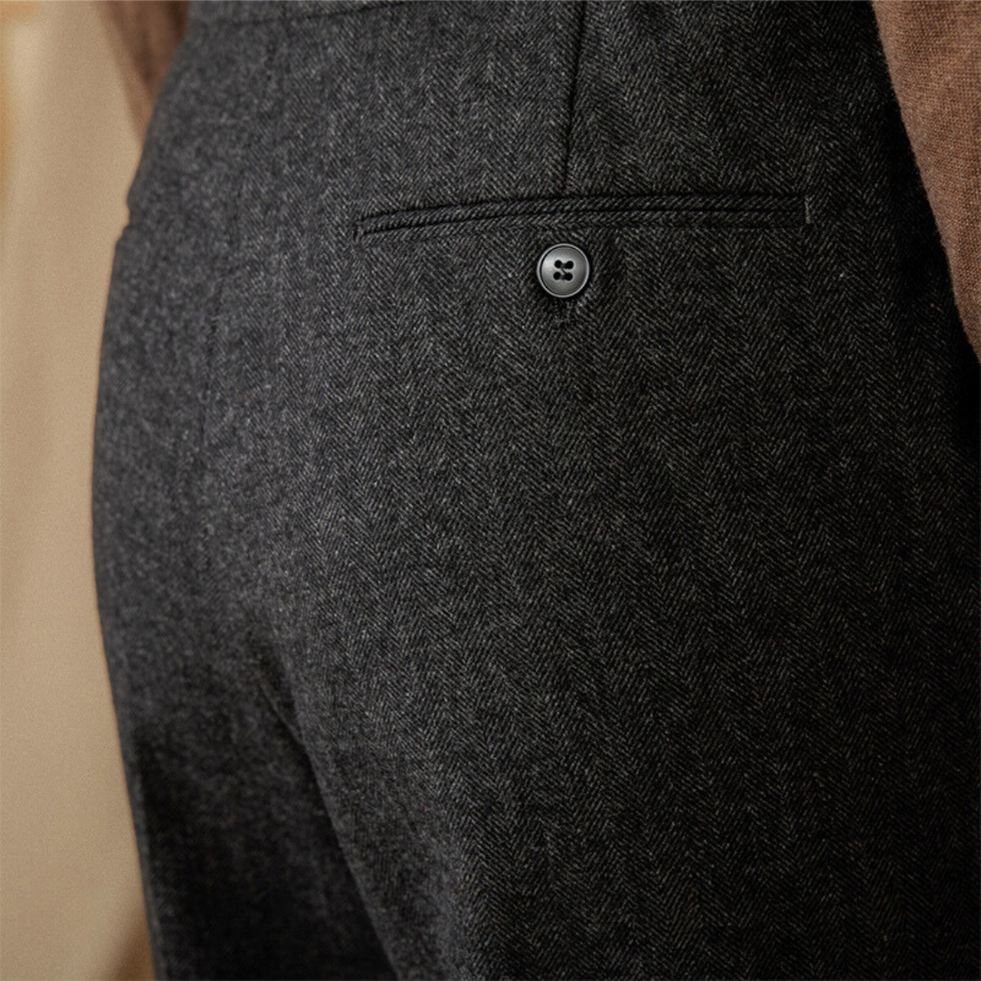 Corvin: Wool Trousers | Caramel