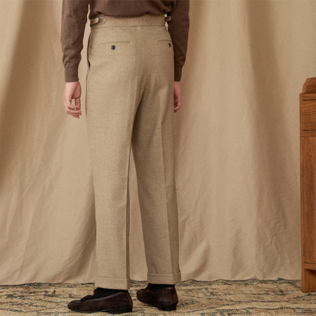 Corvin: Wool Trousers | Black