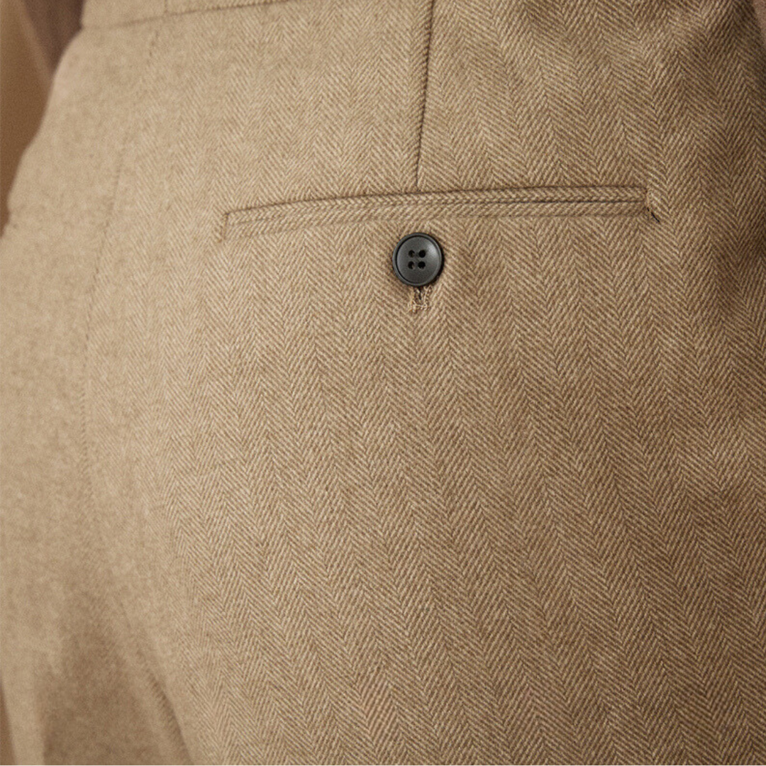 Corvin: Wool Trousers | Truffle