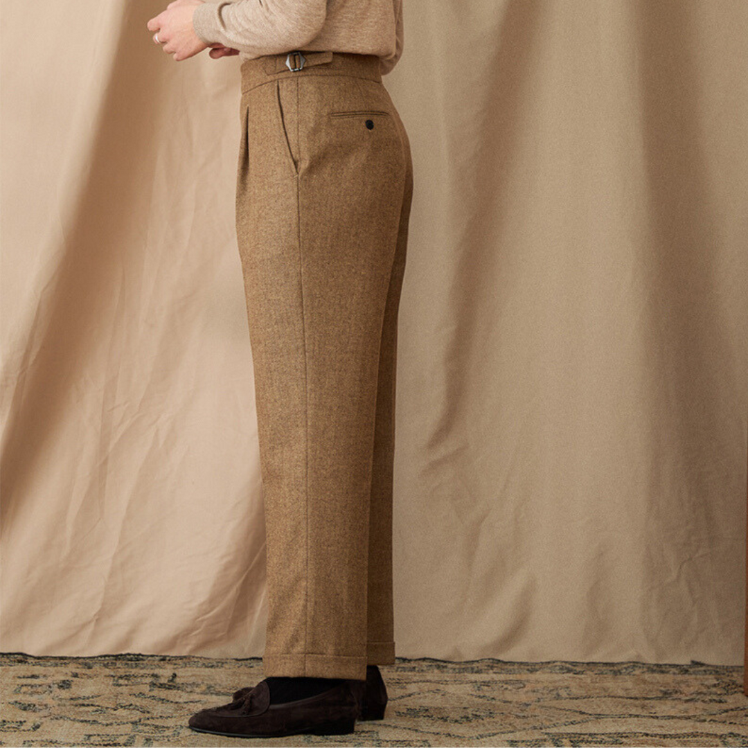 Corvin: Wool Trousers | Caramel