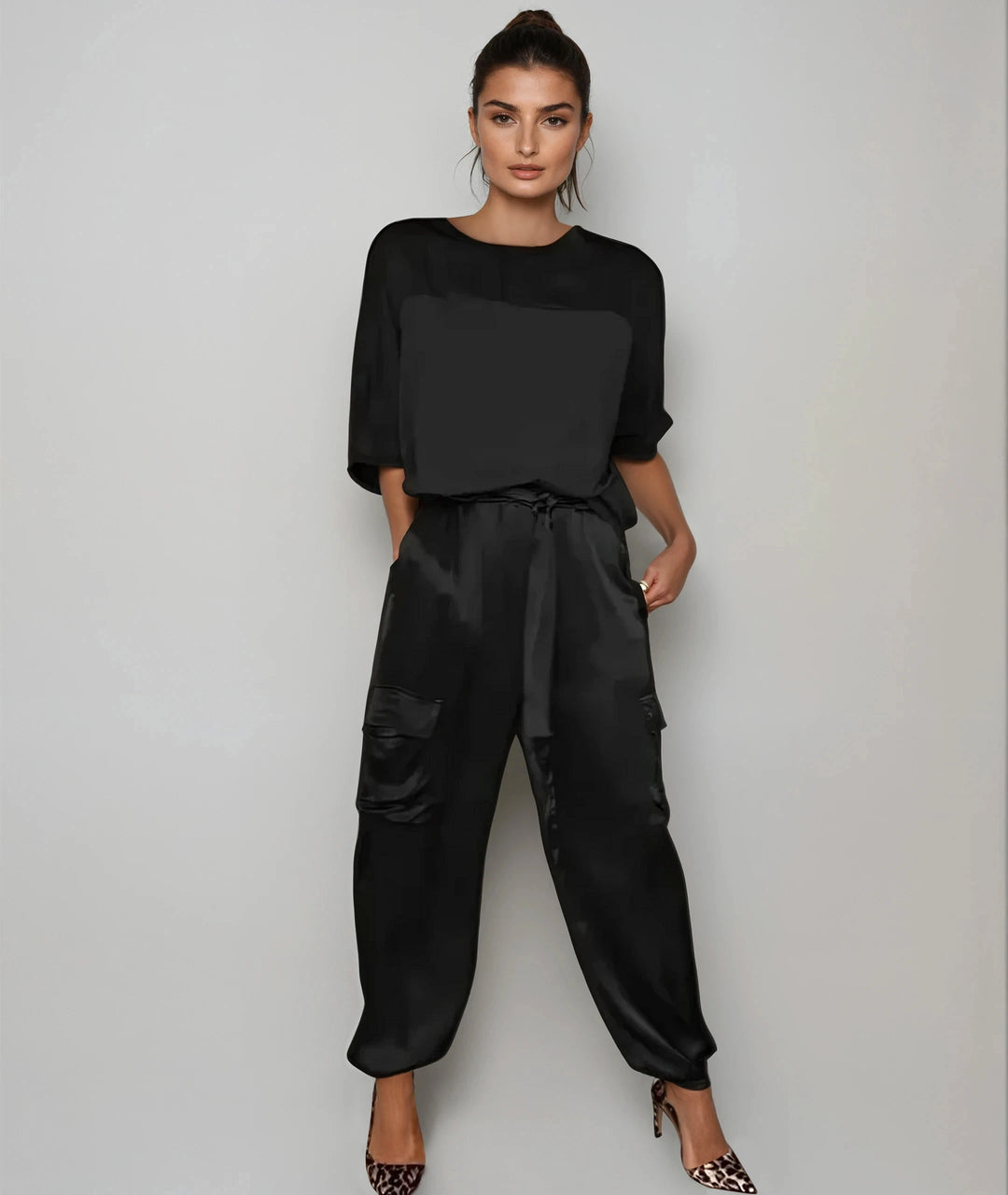 Solara: Sculpted Loungewear Set | Black