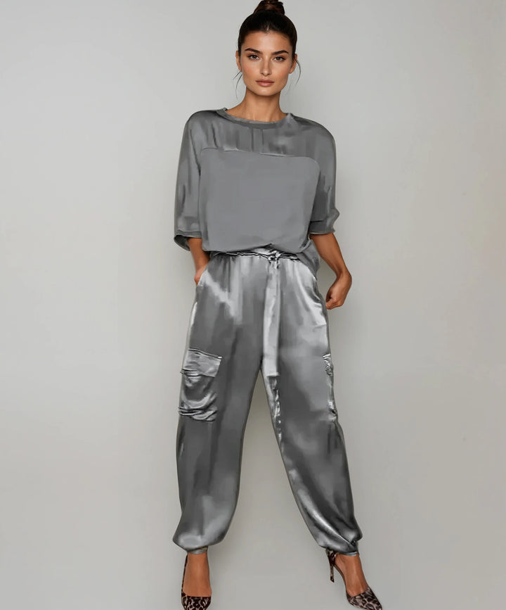 Solara: Sculpted Loungewear Set | Blue