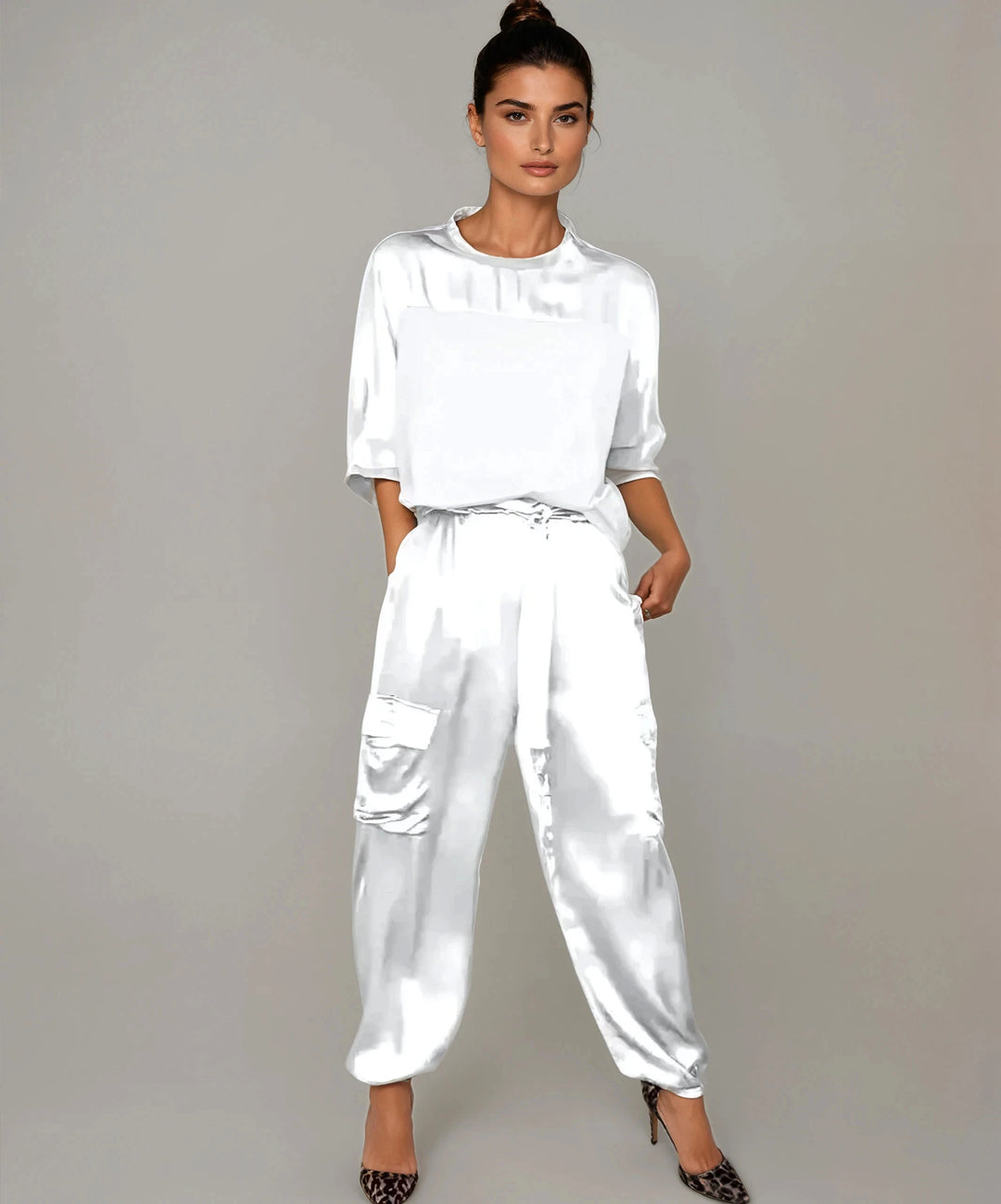 Solara: Sculpted Loungewear Set | White